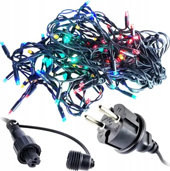 Vánoční dekorace Cortina Vánoční osvětlení světýlka rampouchy profi 100LED barevné