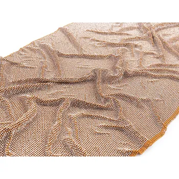 Štras v metráži zlatá, stříbrná 39x116 cm, barva 2 zlatá