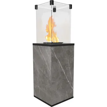 Infrazářič Plynový ohřívač KRATKI PATIO MINI slinutý křemen - Naturali Pietra šedá