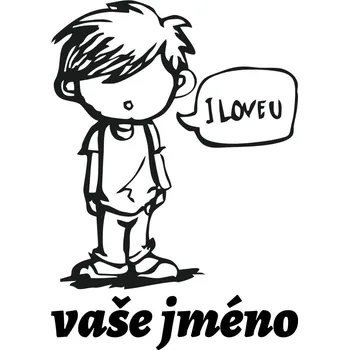 samolepka Samolepka Dítě v autě - kluk