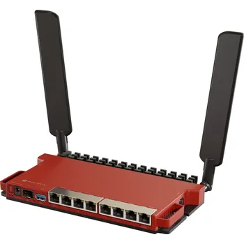 Síťový prvek MikroTik L009UiGS-2HaxD-IN, ARM CPU, 512MB RAM, Wi-Fi 6 (802.11ax), 8x GLAN, PoE in/out, SFP, USB 3.0, L5