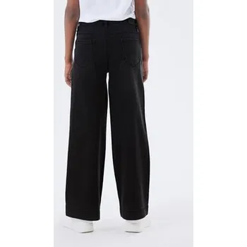 Dívčí kalhoty NAME IT Jeansy 13211701 Černá Wide Leg 122