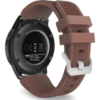 Řemínek na hodinky BSTRAP | BStrap Silicone Sport reminek na Samsung Gear S3, brown (SSG006C04)