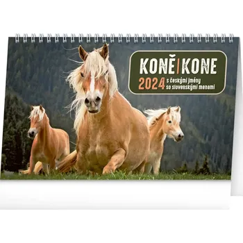 Kalendář Stolní kalendář Koně - Kone CZ/SK 2024, 23,1 x 14,5 cm