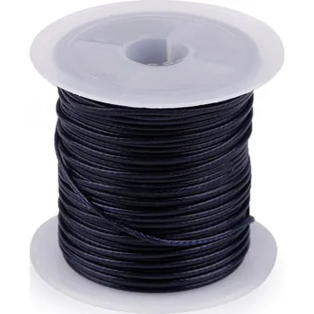 Příze Šňůrka hlazená, lesklá Ø1 mm, barva 7 modrá tmavá