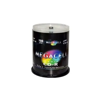 Optické médium MEGACELL CD-R 80min, CAKE BOX 100ks 700MB