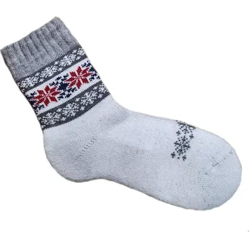 Pánské ponožky Ovčí Věci Zimní sportovní funkční ponožky Norsko s ovčí vlnou merino, Velikost EU 35 - 37