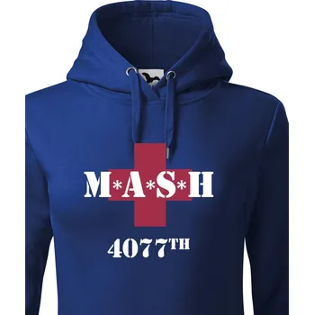 Dámská mikina Dámská mikina s potiskem MASH 4077, Barva Modrá, Velikost XL, Canvas Dámská mikina Bezvatriko.cz 0321
