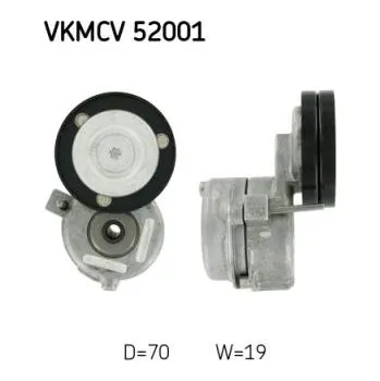 Rozvod motoru Napínací kladka pro IVECO Eurotrakker, Eurostar, Eurotech, Euromover, Stralis (1993-) - SKF 20087