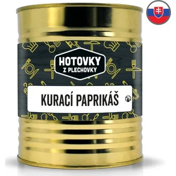 Hotové jídlo Hotovky z plechovky Kuřecí paprikáš v plechovce Velikost: 800 g