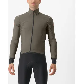 Cyklistická bunda CASTELLI Cyklistická zateplená bunda - ALPHA FLIGHT ROS - hnědá