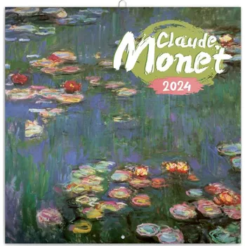 Kalendář Poznámkový kalendář Claude Monet 2024, 30 x 30 cm