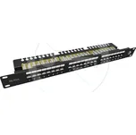 SX24L-6-UTP-BK-N - 19" patch panel, 1U, 24x RJ45 CAT6 UTP