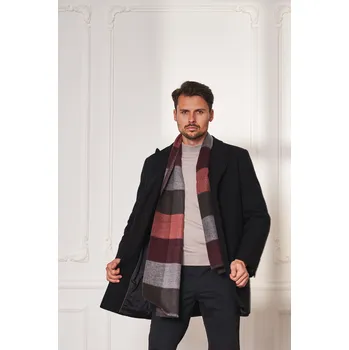 Pánský vlněný kabát Černá 188/50