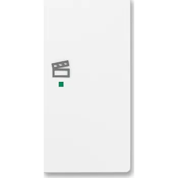 vypínač ABB - Zoni, kryt 2násobný pravý, symbol "scény", matná bílá