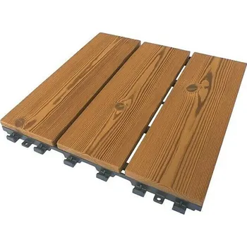 Smartdeck Dřevěná dlaždice, thermo borovice, 30 × 30 cm, 6 ks WSPTSD30306R