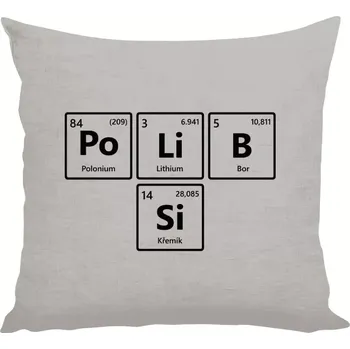 Polštář Polštář lněný 40x40 cm PoLiB Si