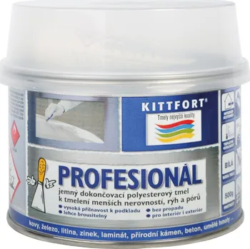 Tmel KITTFORT Polyesterový jemný tmel PROFESIONÁL, 500 g