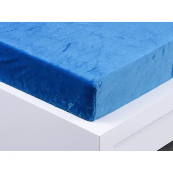 Prostěradlo Bavlissimo Prostěradlo mikroplyš 90 x 200 cm modrá