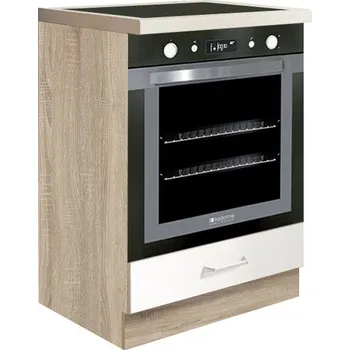 Kuchyňská skříňka Fadome Dolní skříňka pro vestavné spotřebiče kuchyně Econo 17D-60 Zvolte korpus: Dub sonoma