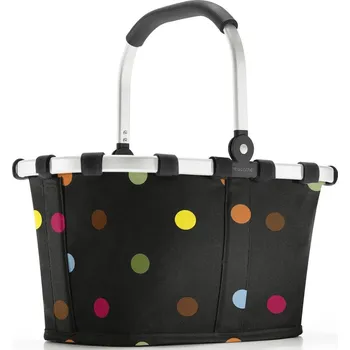 Úložný box Reisenthel, Košík Carrybag s barevnými tečkami XS černý - Formadore