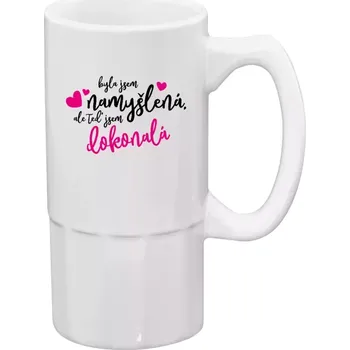 Sklenice Půllitr pro milovníky drzých hlášek - Byla jsem namyšlená - 500 ml