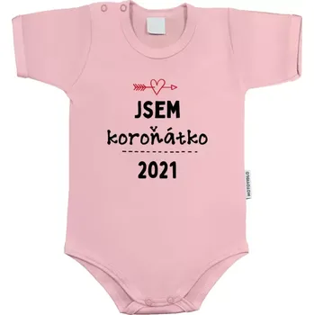 Kojenecký body Dětské body s krátkým rukávem Jsem koroňátko