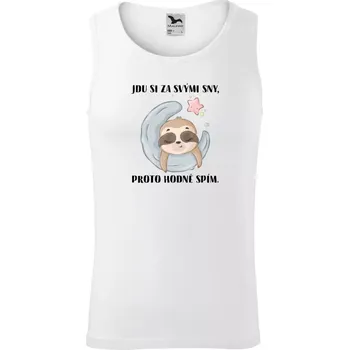 Pánské tílko Pánské tílko Malfini Core Jdu si za svými sny, proto hodně spím