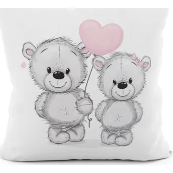 Polštář Polštář Teddy, 40 × 40 cm, medvídci BH-9046