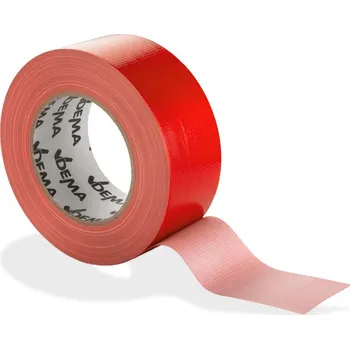 DEMA Tkaninová lepící páska 50 mm / 50 m, červená