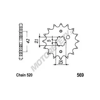 Řetězová sada pro motocykl Řetězové kolečko YAMAHA YFM 350 Raptor rok 04-15