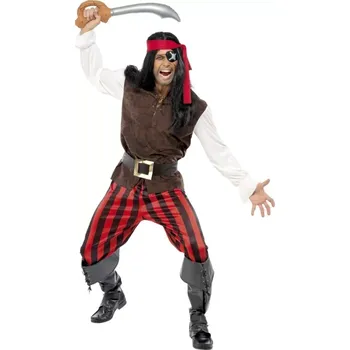 Karnevalový kostým Kostým Pirát - pruhované kalhoty L