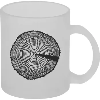 Hrnek 330 ml - skleněný matný Pařez