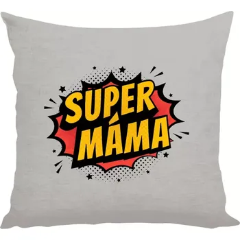 Polštář Polštář lněný 40x40 cm Supermáma - bublina