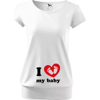 Těhotenské tričko Malfini City I love my baby