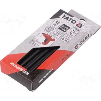Příslušenství k lepící pistoli Yato Lepidlo do tavné pistole 7,2x100mm 12 ks černé YT-82441