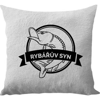 Polštář Polštář bílý 40x40 cm - dlouhý chlup Rybářův syn