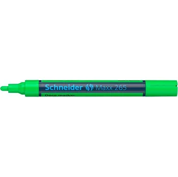 SCHNEIDER Křídový popisovač Maxx 265, světle zelená, 2-3mm, tekutý, SCHNEIDER 27595