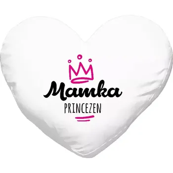 Polštář Polštář srdce 40x35 cm Mamka princezen