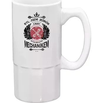 Sklenice Půllitr pro automechaniky - Byl jsem jedním z davu, ale pak jsem se stal mechanikem - 500 ml