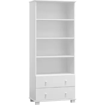 police Knihovna TRAST 1, masiv borovice, moření: bílá + vyzvednutí ZDARMA