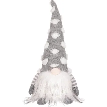 Vánoční dekorace Autronic Skřítek s LED světlem, látková dekorace ANE9606