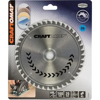 Pilový kotouč Craftomat Pilový kotouč HM Alu, Průměr kotouče: 160 mm, 42 zubů 2608641147