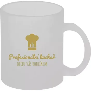 Hrnek 330 ml - skleněný matný Profesionální kuchař