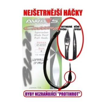Rybářský háček Awa-S CUTTING BLADE 6101 BLACK NICKEL10ks vel.2