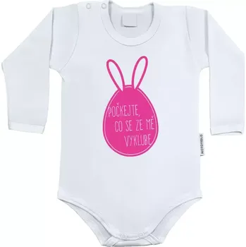 Kojenecký body Dětské body s dlouhým rukávem Počkejte, co se ze mě vyklube