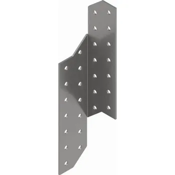 Tesařské kování Bova Spojka vaznice krokev, 210 × 40 mm, levá, ocel, žárově pozinkováno BV/Ú 05-31