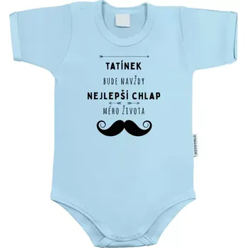 Kojenecký body Dětské body s krátkým rukávem Tatínek bude navždy nejlepší chlap mého života