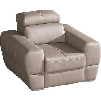 Křeslo Dolmar Bytelné čalouněné křeslo Vento, pravá kůže Vyberte čalounění kůže: Madras 207 black