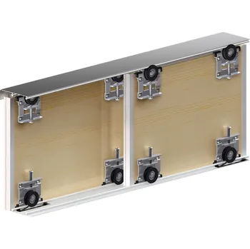 Nábytkové kování Ares 3 Sada pro posuvné dveře, 1800 mm, bronzová